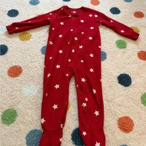 Primary Fleece Star Footie Pajamas